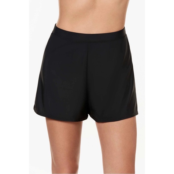Miraclesuit Black Shorts Swim Bottoms Size 10 - Picture 1 of 10